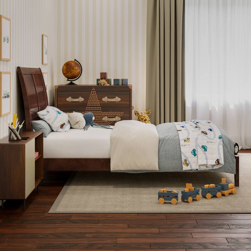 AFI, Portland Solid Wood Low Profile Platform Bed