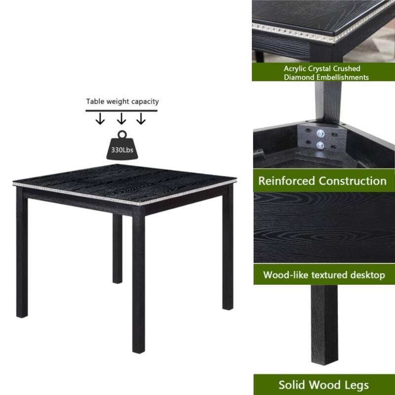 KISRAIS 5 Piece Counter Height Dining Set