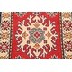 preview thumbnail 3 of 10, Stunning Geometric Red Super Kazak Oriental Area Rug Wool Hand-Knotted - 1'11" x 3'3"