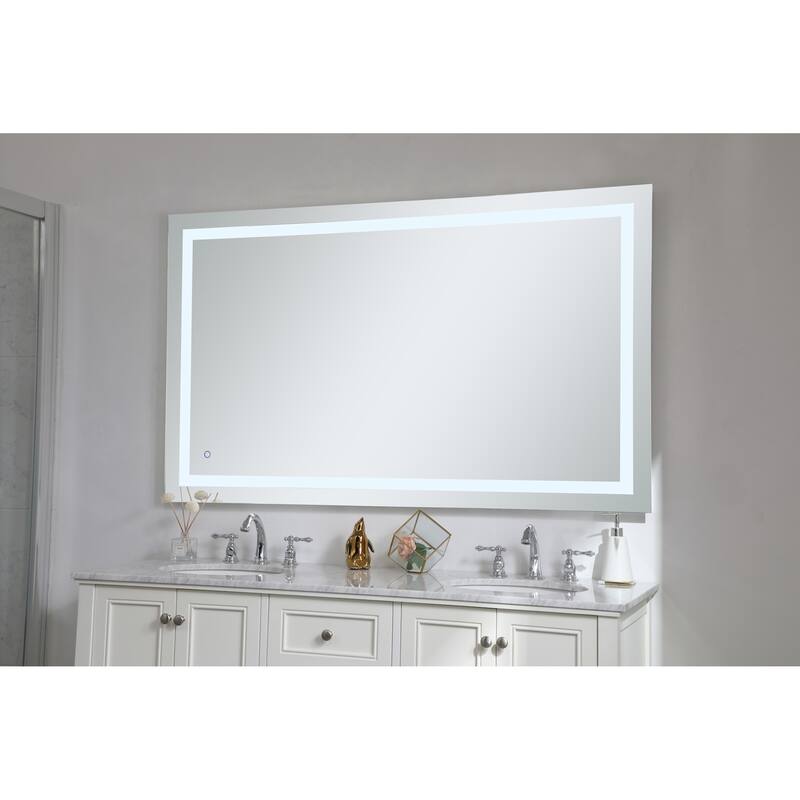 Elegant Lighting Helios 36" x 60" Rectangular Frameless Wall Mounted