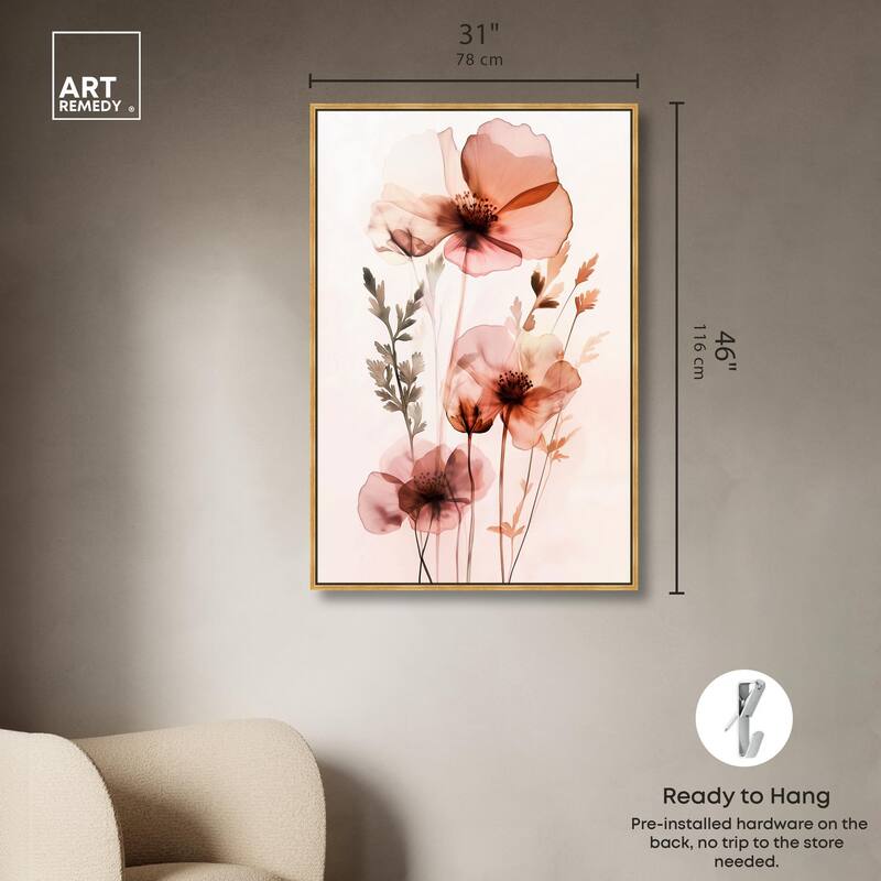 Petal Dye II Canvas by Art Remedy