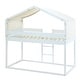 preview thumbnail 9 of 54, House Bed Twin Over Twin Bunk Bed Wood Platform Bed Frame