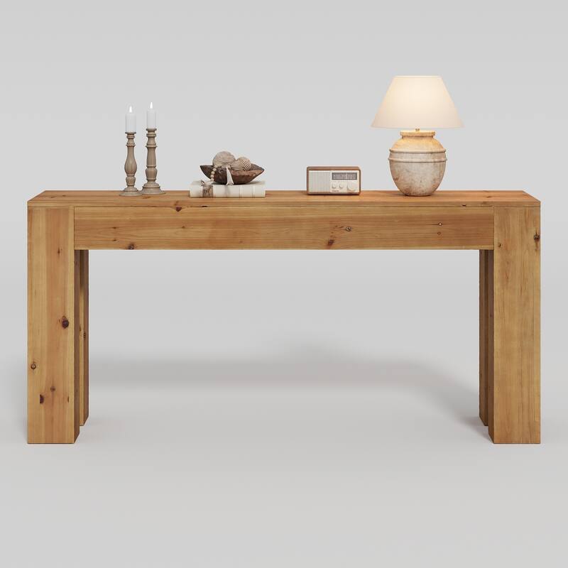 70.87-Inch Solid Wood Console Table for Entryway, Behind Couch - 70.87" L x 13.78" W x 33.46" H