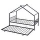 preview thumbnail 17 of 81, Metal house bed with trundle