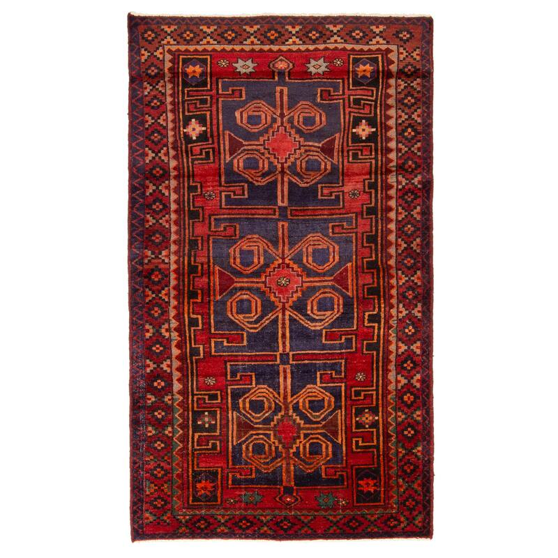 ECARPETGALLERY Hand-knotted Konya Anatolian Dark Navy Wool Rug - 4'4 x 7'9