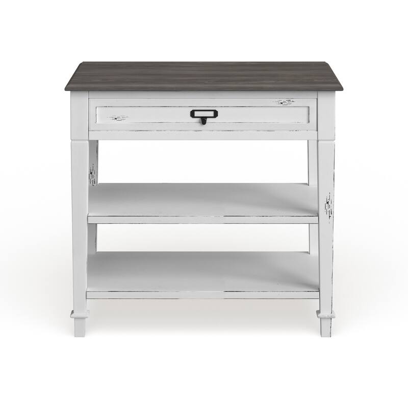The Gray Barn Mead Grove French Accent White Console Table