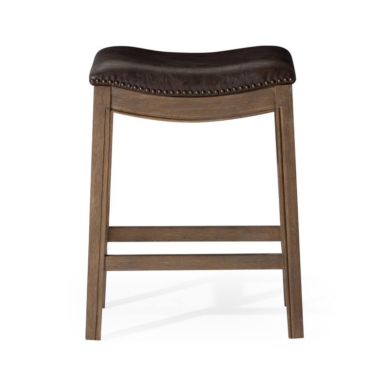 Maven Lane Adrien Saddle Kitchen Dining Stool
