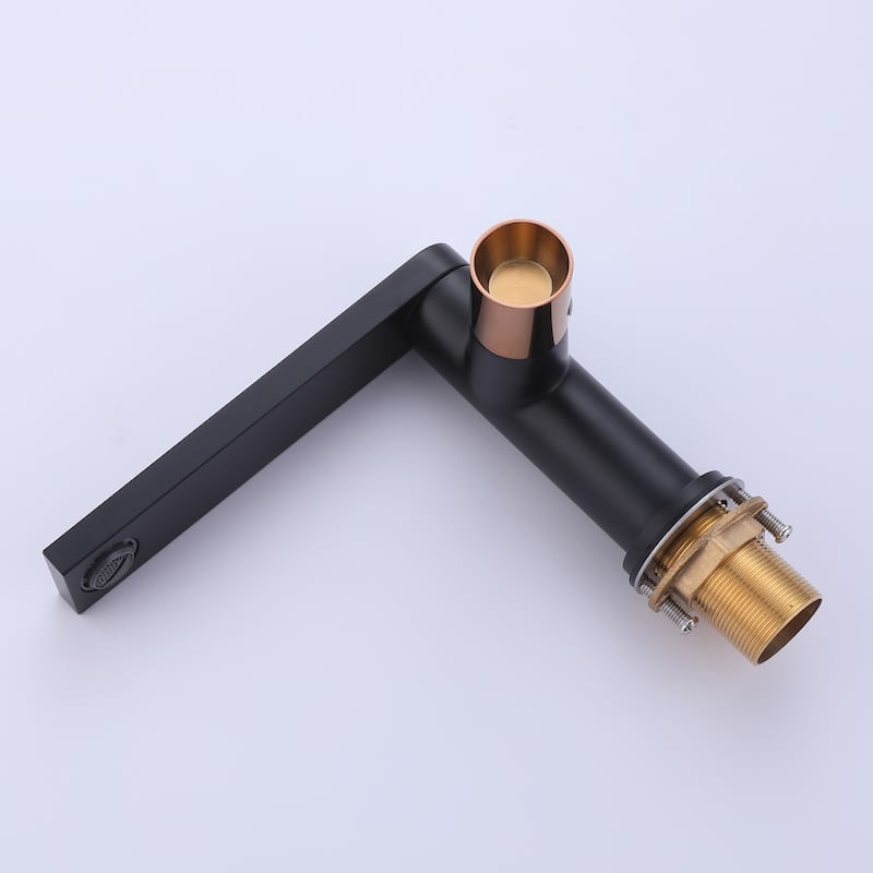 Matte Black Single Handle Single-Hole Bathroom Basin Faucet