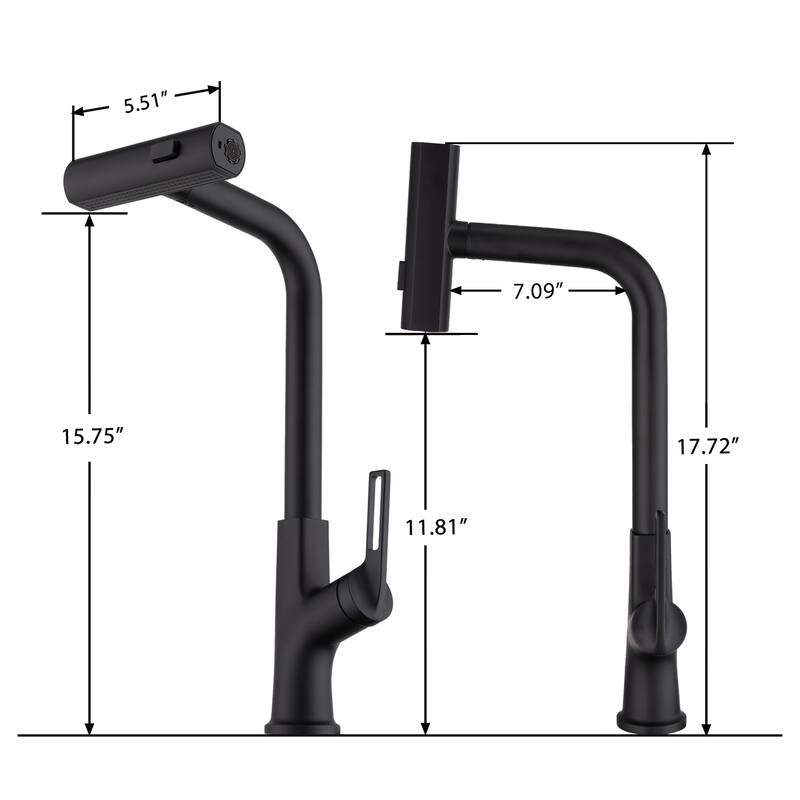 Topcraft Stainless Steel Pull Down Kitchen Faucet