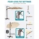 preview thumbnail 4 of 28, 10 ft. Round 360-Degree rotation Cantilever Patio Umbrella