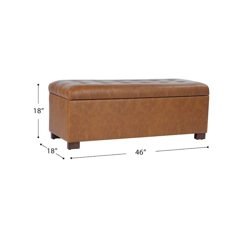 Porch & Den Camero Tufted Storage Bench