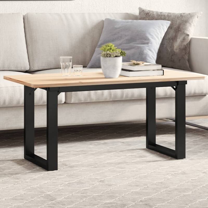 vidaXL Coffee Table Legs O-Frame 27.6"x11.8"x16.9" Steel - 27.6" x 11.8" x 16.9"