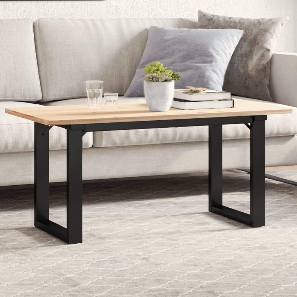 vidaXL Coffee Table Legs O-Frame 31.5"x15.7"x16.9" Steel - 31.5 x 15.7 x 16.9