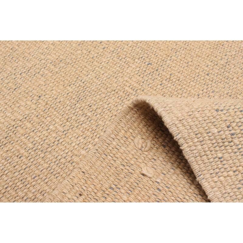 ECARPETGALLERY Flat-Weave Natural Khaki Wool Kilim - 2'11 x 9'3