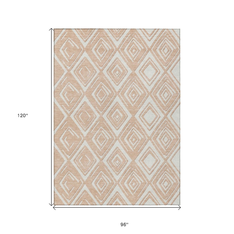 HomeRoots Geometric Transitional Rectangle Outdoor Rug