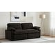 preview thumbnail 1 of 11, Collins Modular Power Loveseat - N/A Chocolate Brown