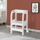 preview thumbnail 1 of 7, Child Standing Tower, Step Stools for Kids, Toddler Step Stool for Kitchen Counter, White White