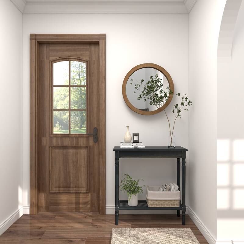 Brown Contemporary Wall Mirror