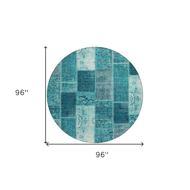 HomeRoots Patchwork Traditional Rectangle Outdoor Rug