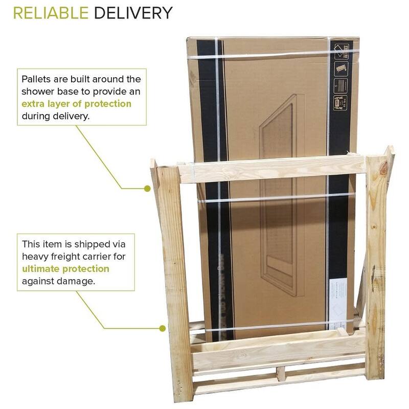 Transolid TRS_FL6034R FL-Series 60" x 34" Rectangular Shower Base with