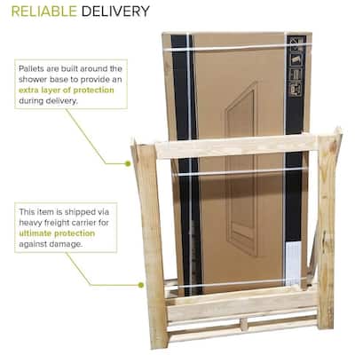 Transolid TRS_FLU6032L FLU-Series 60" x 32" Rectangular Shower Base