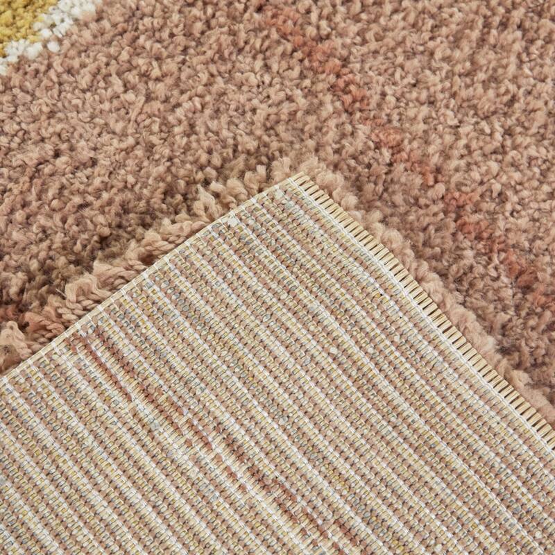 Mod-Tod Lily Kids Flower Shag Area Rug