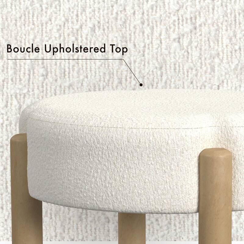 HomePop Luna Modern Ottoman