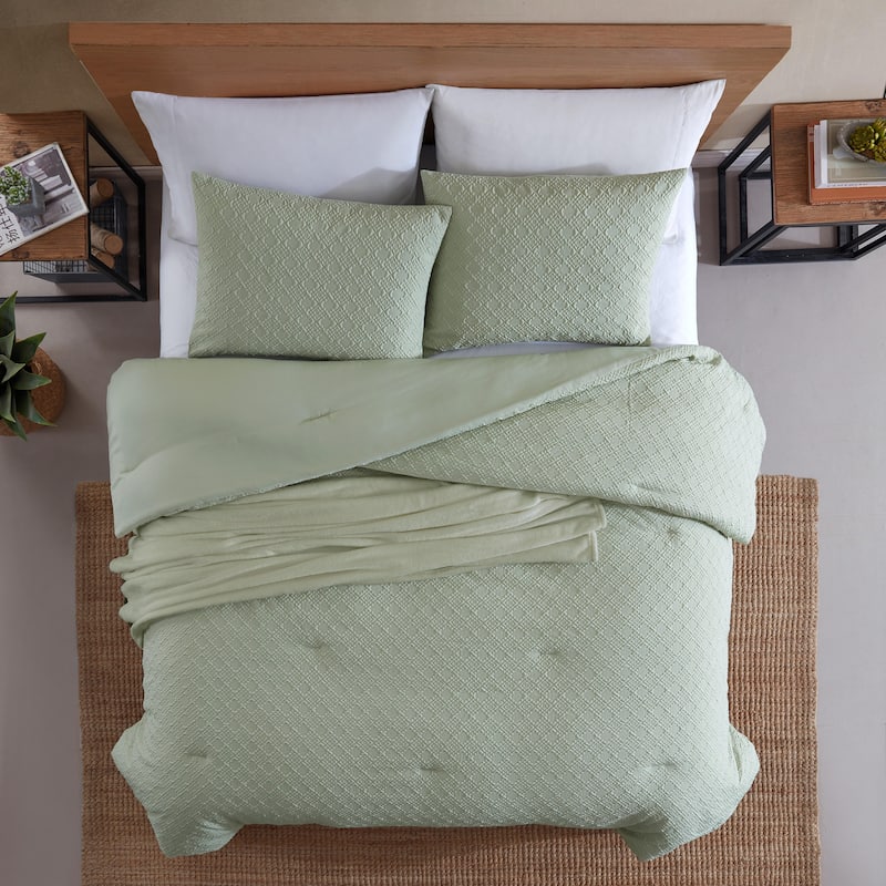 Wrangler Sedona Geometric Green Reversible Comforter Bonus Set