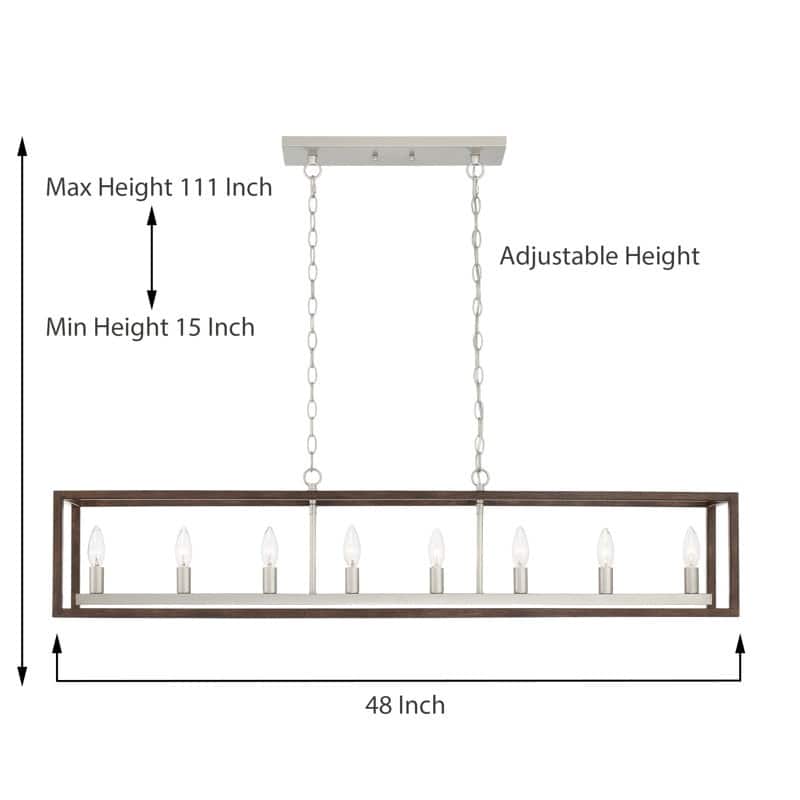 Acroma 8 - Light Kitchen Island Linear Pendant-UL Certified - N/A
