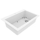 preview thumbnail 39 of 82, Karran Drop-In Quartz 33 in. 1-Hole Single Bowl Kitchen Sink Kit