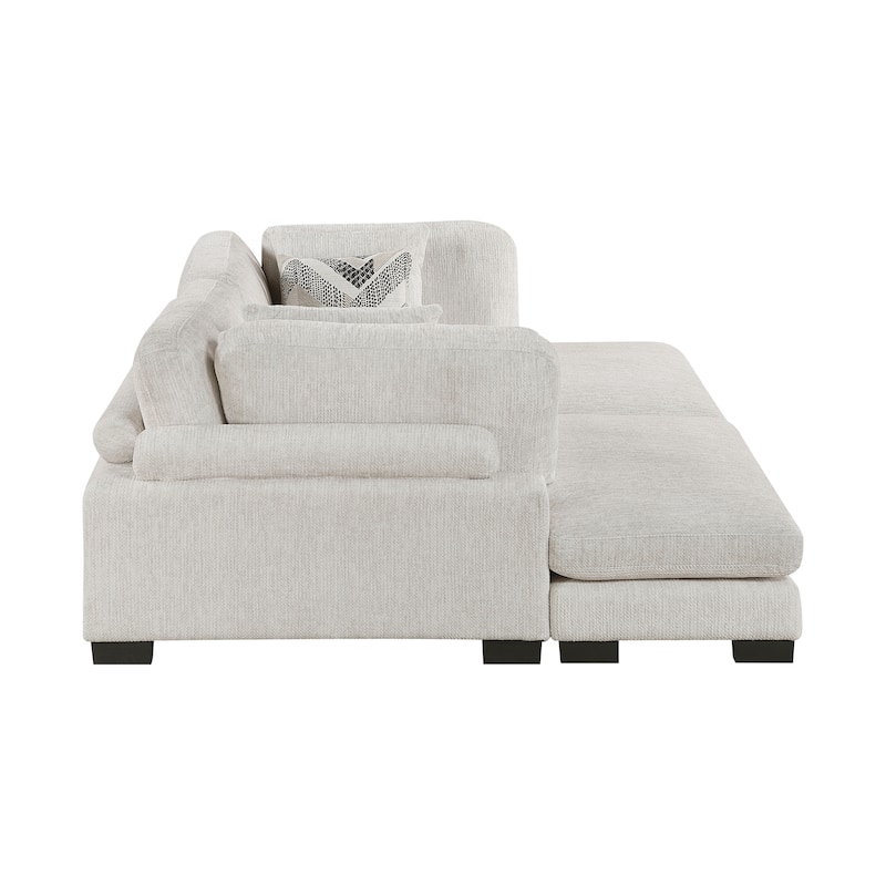 Abbeville Microfiber 2-Piece Sectional Chaise