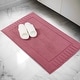 preview thumbnail 6 of 7, Superior Leo Cotton Geometric Border Bath Mat, Set of 2
