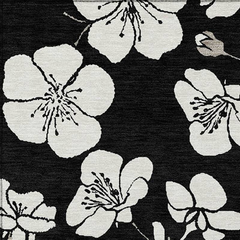 HomeRoots Floral Transitional Rectangle Outdoor Rug