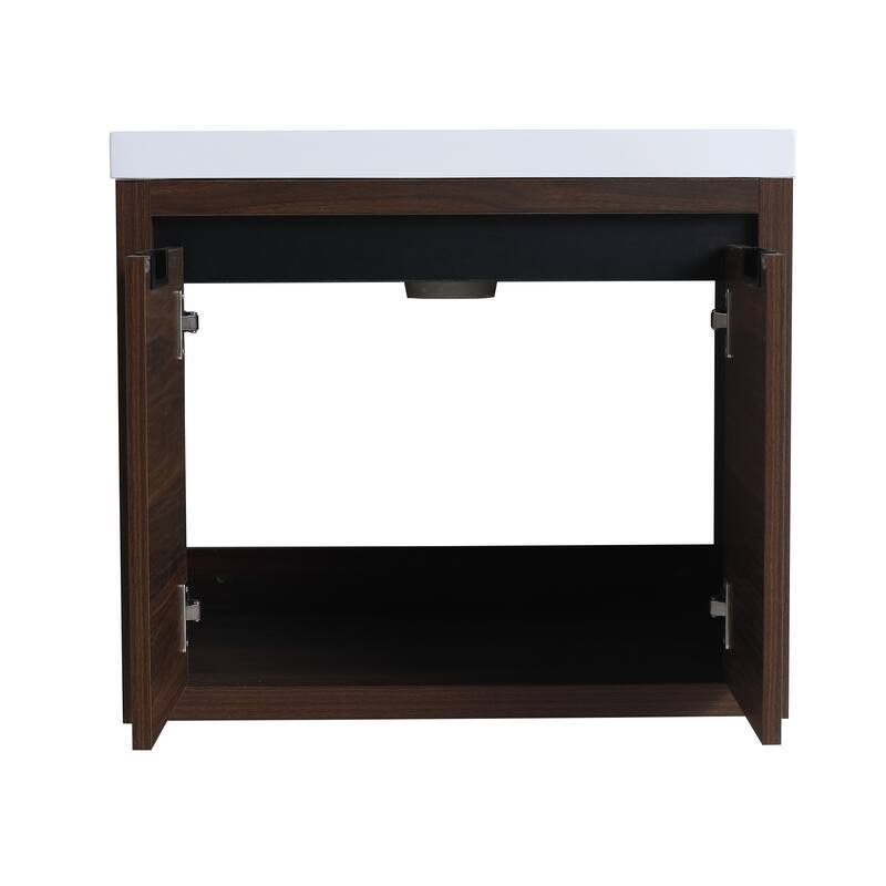 Beingnext 24"/30"/48" Bathroom Vanity with Sink, Floating Bathroom Vanity With Soft Close Door
