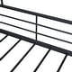 preview thumbnail 15 of 38, Full Size Metal House Bed with Trundle and Roof for Kids, Boys and Girls, Bedroom