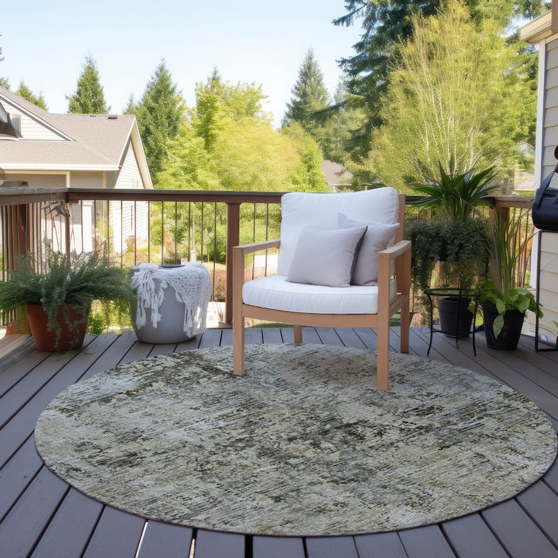 Machine Washable Indoor/ Outdoor Chantille Modern Ombre Rug