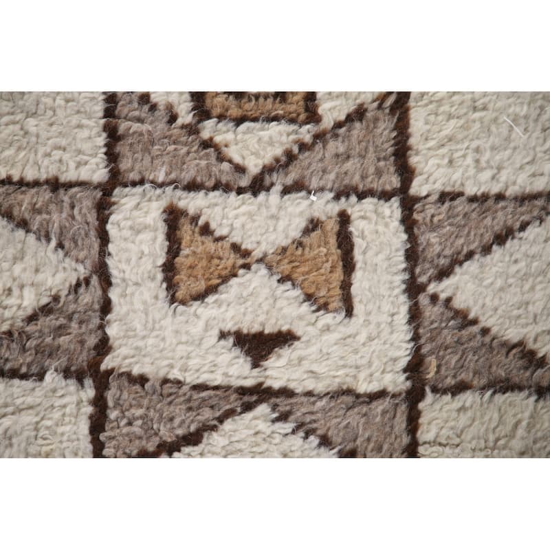 Beige Anatolian Oriental Runner Rug Hand-knotted Wool Carpet - 2'11"x 13'0"