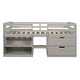 preview thumbnail 8 of 17, Twin size Loft Bed with Two Shelves and Two Drawers, Grey