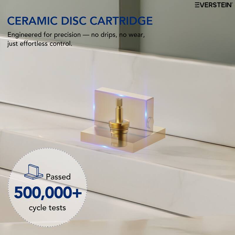 Two handles 3 holes Waterfall Bathroom Sink Faucet with Drain Assembly