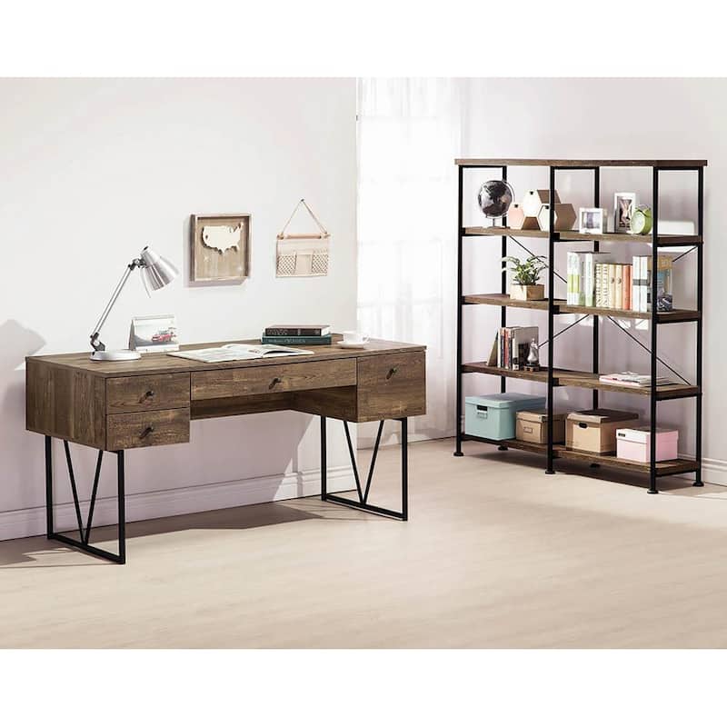 Glazer Industrial Double-wide Bookcase