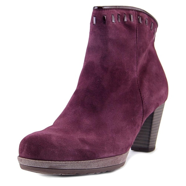 Gabor 75.791 Women Round Toe Suede Purple Ankle Boot