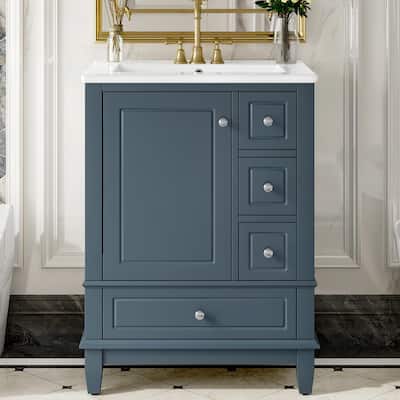 24" Bathroom Vanity with Sink and Drawers