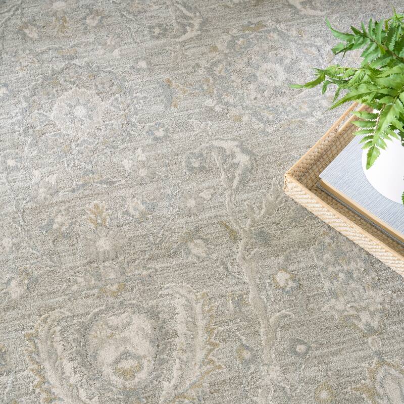 Nourison Enriched Indoor only Grey Persian Area Rug