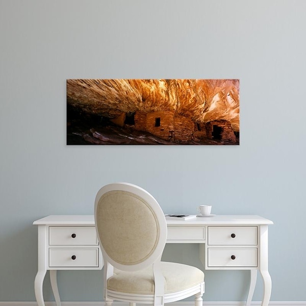 Easy Art Prints Panoramic Image 'Ruined of an ancient fire house, Cedar Mesa, San Juan County, Utah, USA' Canvas Art