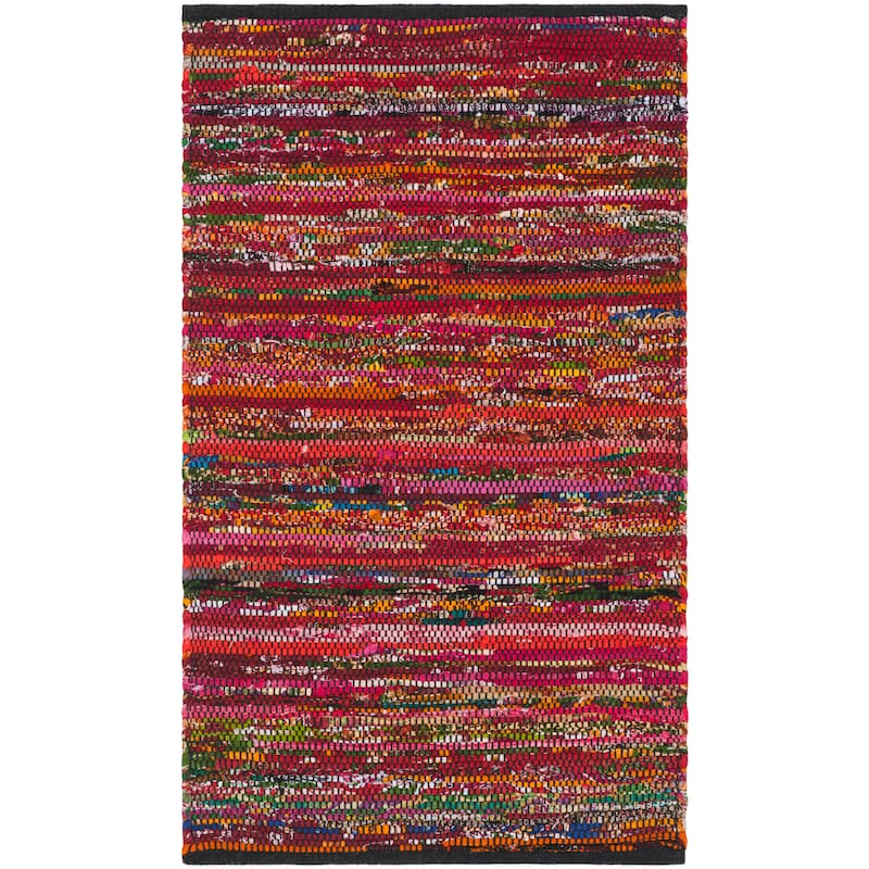 SAFAVIEH Handmade Rag Rug Abagail Casual Stripe Cotton Rug