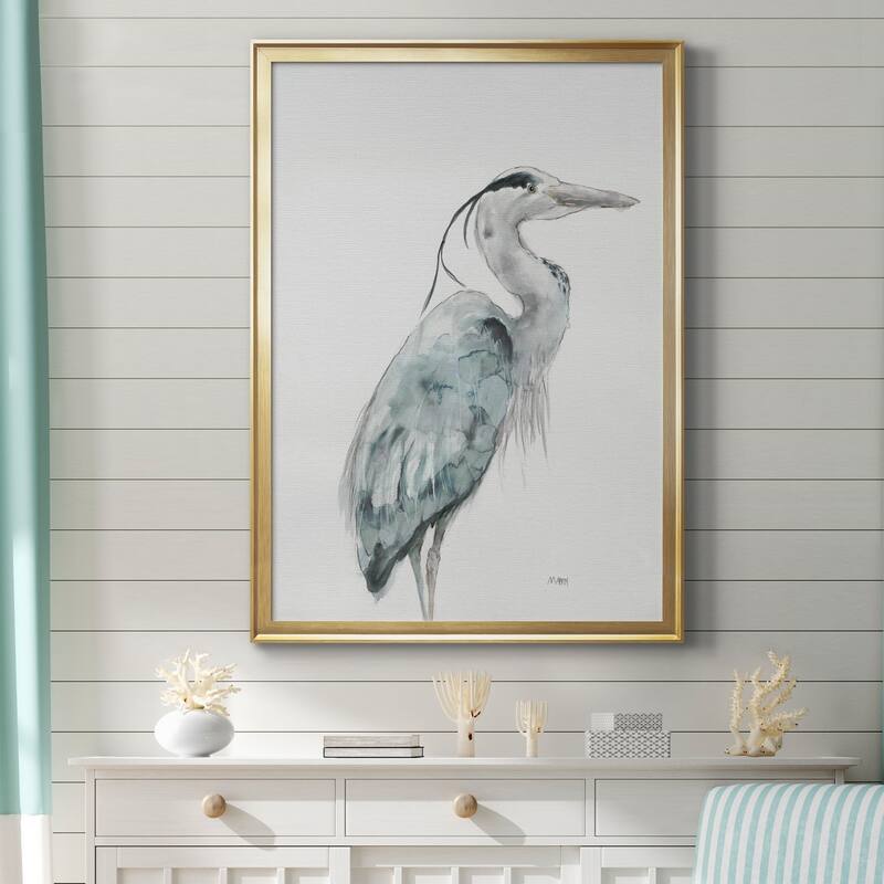 BLUE HERON I Premium Framed Canvas - Ready to Hang