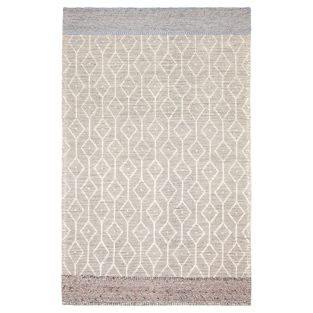 ECARPETGALLERY Braid weave Sienna Grey Wool Rug - 4'11 x 7'11