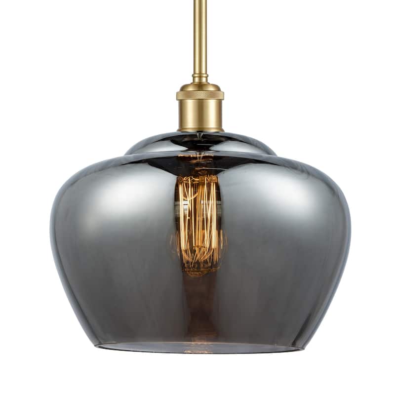 Innovations Lighting 516-1S-11-11-L Fenton Pendant Fenton 11" Wide - Plated Smoke / Satin Gold