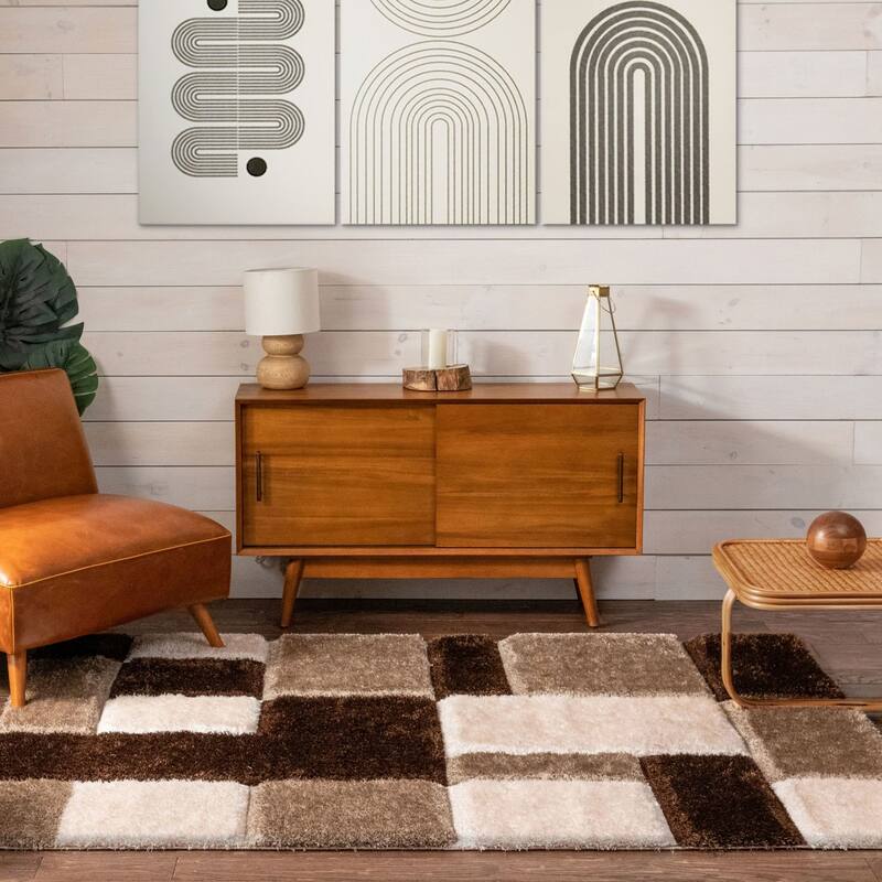 Well Woven San Francisco Escondido Geometric Shag Area Rug
