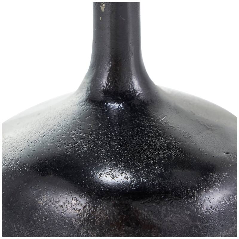 CosmoLiving by Cosmopolitan Gold, Silver or Black Aluminum Metal Vase with Varying Shapes (Set of 3)